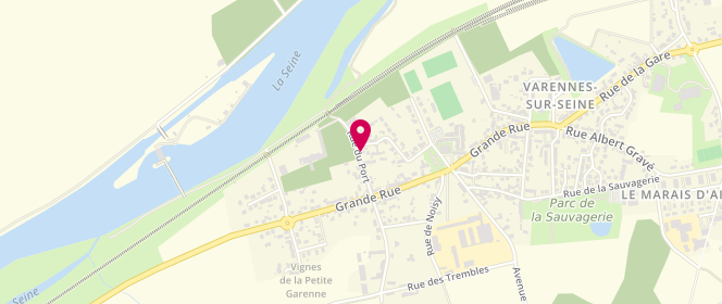 Plan de Okaidi, Rue Breau, 77130 Varennes-sur-Seine