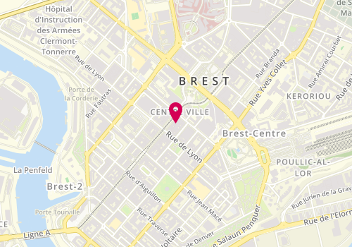 Plan de Petit Bateau, 93 Rue de Siam, 29200 Brest