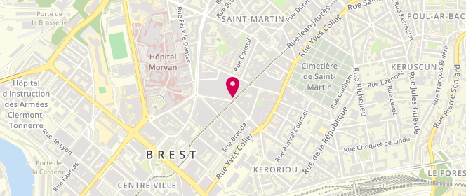 Plan de Magasin 181, Centre Commercial Coat Ar Guéven 50 Rue Jean Jaurès, 29200 Brest