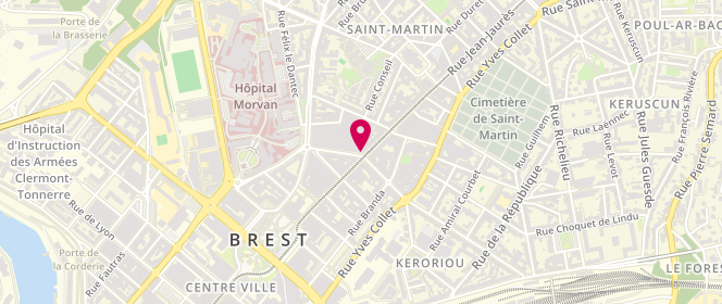 Plan de Magasin 181, 50 Rue Jean Jaurès, 29200 Brest