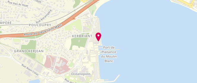 Plan de Comptoir de la Mer, Port de Plaisance du Moulin Blanc, 29200 Brest