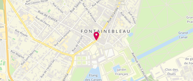Plan de Comptoir des Cotonniers, 2 Rue Grande, 77300 Fontainebleau