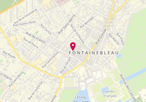 Plan de Saint-James, 15 Rue des Sablons, 77300 Fontainebleau