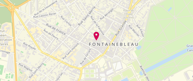 Plan de Chez Les Filles, 18 Rue des Sablons, 77300 Fontainebleau