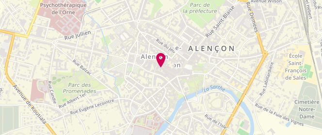 Plan de Devred, 51 Rue Aux Sieurs, 61000 Alençon