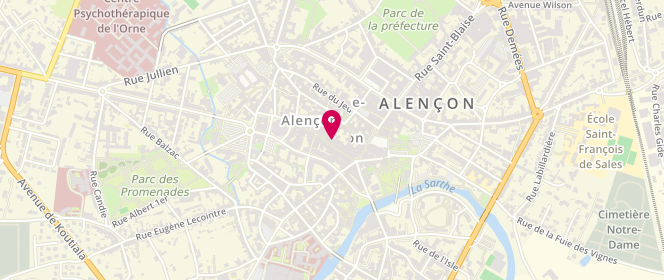 Plan de Rougegorge, 30 Rue Aux Sieurs, 61000 Alençon
