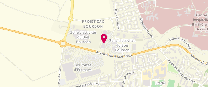 Plan de TAKKO FASHION Etampes, Zone Aménagement du Bois Bourdon
12 Rue des Épinants, 91150 Étampes