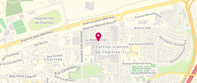 Plan de Pantashop, Avenue Marcel Proust Centre Commercial Carrefour la Madeleine, 28008 Chartres
