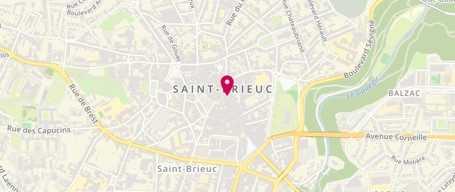 Plan de La P’tite Robe, 7 Rue Saint-Guillaume, 22000 Saint-Brieuc