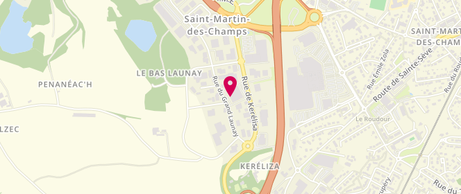 Plan de Insolite, Rue du Grand Launay, 29600 Saint-Martin-des-Champs
