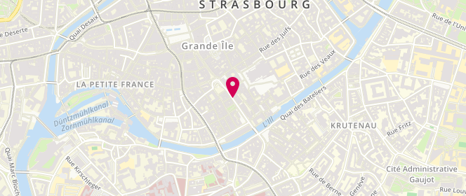 Plan de Boutique Fursac Strasbourg, 44 Rue Vieux Marché Aux Poissons, 67000 Strasbourg