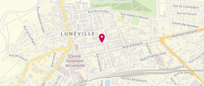 Plan de Frou frou, 36 Rue Léon Michel Gambetta, 54300 Lunéville