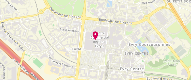 Plan de Armand Thiery, Centre Commercial Evry
2 Boulevard de l'Europe 2, 91000 Évry-Courcouronnes