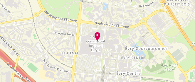 Plan de Western Candy EVRY, Centre Commercial Agora, 91000 Évry-Courcouronnes
