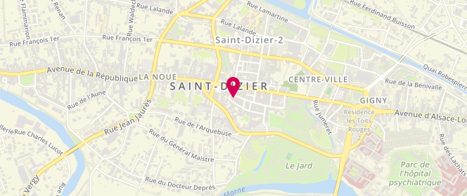 Plan de Eden Park, 14 Rue du Dr Mougeot, 52100 Saint-Dizier