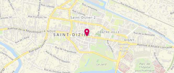 Plan de La Penderie, 32 Rue Gambetta, 52100 Saint-Dizier