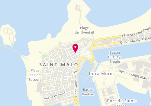 Plan de Comptoir de la Mer, 2 place Chateaubriand, 35400 Saint-Malo