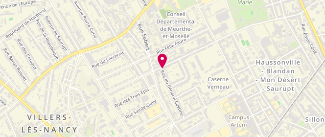 Plan de La Penderie, 41 Rue du Placieux, 54000 Nancy