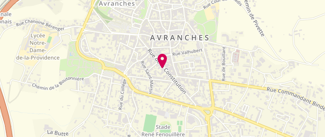 Plan de Rougegorge Lingerie, 48 Rue de la Constitution 0 0, 50300 Avranches