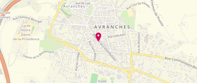 Plan de Patrice Bréal, 36 Rue de la Constitution, 50300 Avranches