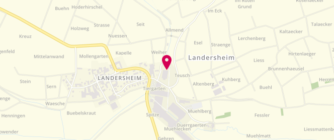 Plan de Adidas Outlet Store Landersheim, 1 Route de Saessolsheim, 67700 Landersheim
