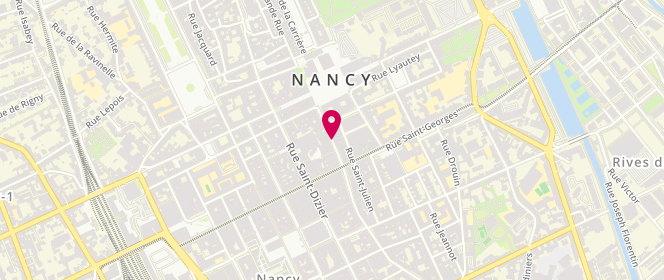 Plan de Damart, 31-33 Rue des Dominicains, 54000 Nancy