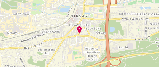 Plan de Lovely, 18 Rue de Paris, 91400 Orsay