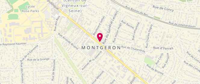 Plan de Mercerie la Riviera, 95 avenue de la République, 91230 Montgeron