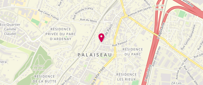 Plan de Les Parisiennes, 71 Rue de Paris, 91120 Palaiseau