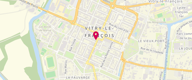 Plan de Chez Mlle Alice, 55 Rue Aristide Briand, 51300 Vitry-le-François