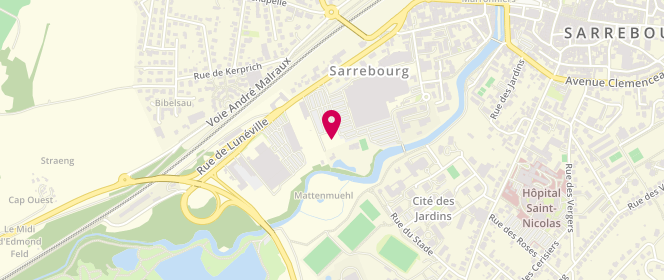 Plan de TAKKO FASHION Sarrebourg, 19 Rue de Lunéville, 57400 Sarrebourg