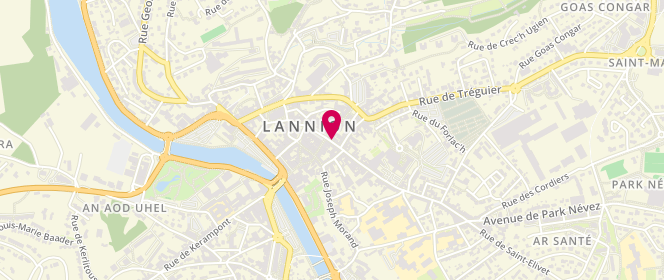 Plan de ESPRIT, 5 Rue Geoffroy de Pontblanc, 22300 Lannion