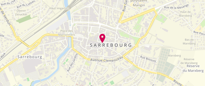 Plan de Hémisphère, 57 Grand Rue, 57400 Sarrebourg