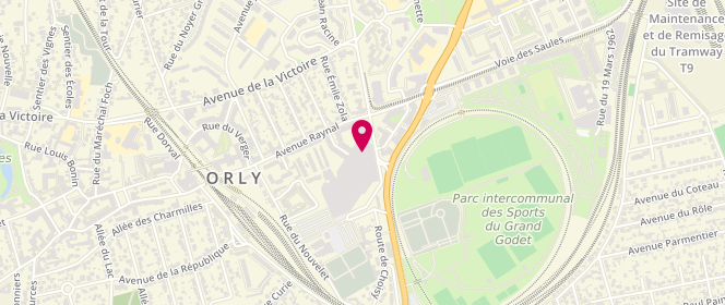 Plan de Camaieu, 8, Place du Fer A Cheval Centre Commercial Leclerc Orlydis, 94310 Orly
