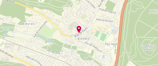 Plan de Blaise Aime Les Fraises, 13 Rue de Paris, 91570 Bièvres