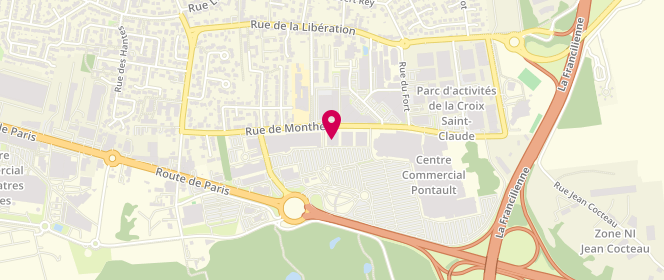 Plan de GÉMO, Centre Commercial
Rue de Monthéty, 77340 Pontault-Combault