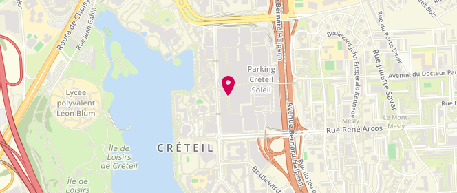 Plan de G-Star Creteil Soleil, Centre Commercial Créteil Soleil Niveau Rdc Porte 13-16 - Cell 1231, 94000 Créteil