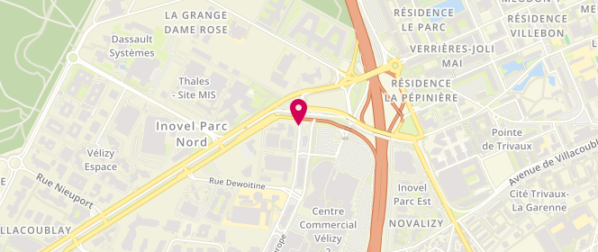 Plan de Gerard Darel, Centre Commercial Vélizy 2 2 Avenue Europe, 78140 Vélizy-Villacoublay