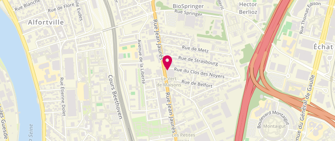 Plan de Rose Retoucherie, 133 Rue Jean Jaurès, 94700 Maisons-Alfort