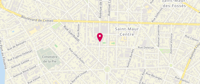 Plan de La Parisienne, 19 Rue Baratte Cholet, 94100 Saint-Maur-des-Fossés