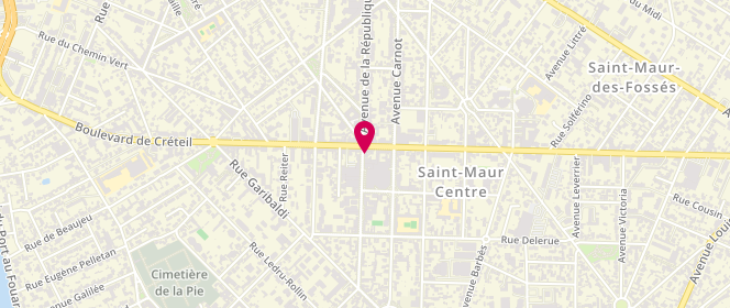 Plan de Margo, 1 Rue Baratte Cholet, 94100 Saint-Maur-des-Fossés