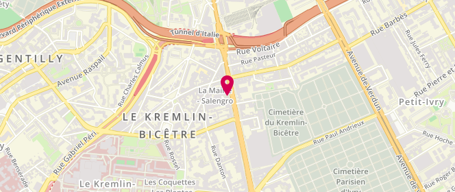Plan de Amal Mode, 36 avenue de Fontainebleau, 94270 Le Kremlin-Bicêtre