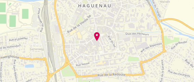 Plan de Waechter Lingerie, 3 Rue Georges Clemenceau, 67500 Haguenau