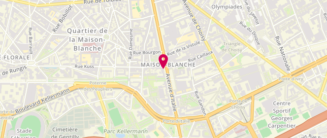 Plan de Retoucherie A.D.L 154, 154 avenue d'Italie, 75013 Paris
