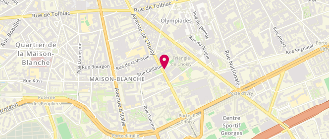 Plan de Elysa Mode, 50 Avenue Choisy, 75013 Paris