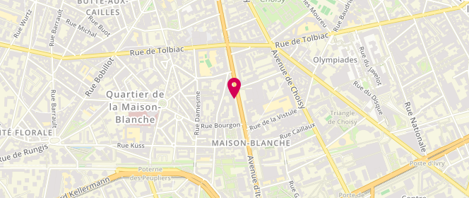 Plan de Bilatéral, 116 avenue d'Italie, 75013 Paris