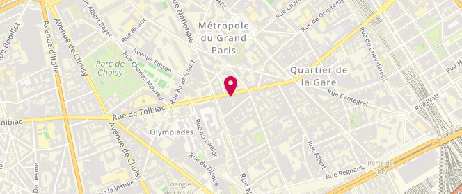 Plan de Brissyma, 85 Rue de Tolbiac, 75013 Paris
