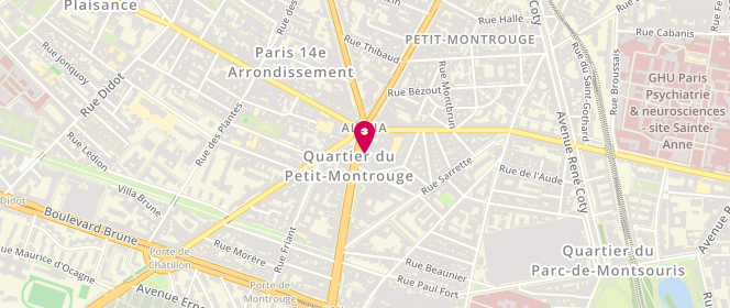 Plan de Christine Laure, 87 avenue du Général Leclerc, 75014 Paris