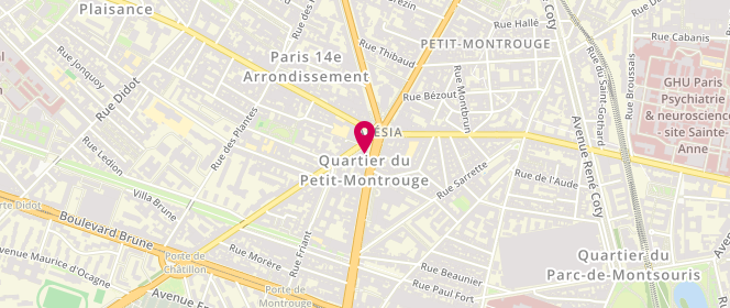Plan de Guerrisol, 90 avenue du Général Leclerc, 75014 Paris