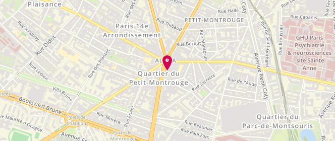 Plan de 1.2.3, 85 avenue du Général Leclerc, 75014 Paris